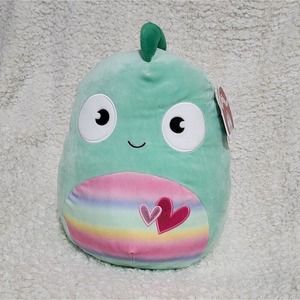 Squishmallows Kent the Chameleon valentine's day heart version 12"‎ new